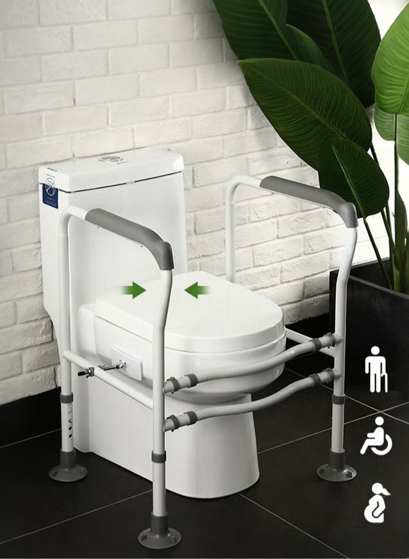 شو وو “إطار أمان للمرحاض لدعم كبار السن والأفراد ذوي الإعاقة، قابل للتعديل من حيث العرض وغير قابل للانزلاق” - Image 1